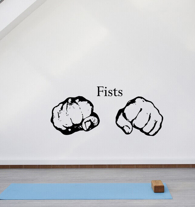 Vinyl Decal Wall Sticker Fists Fitnesse Gym Training Hall Decor (n1219)