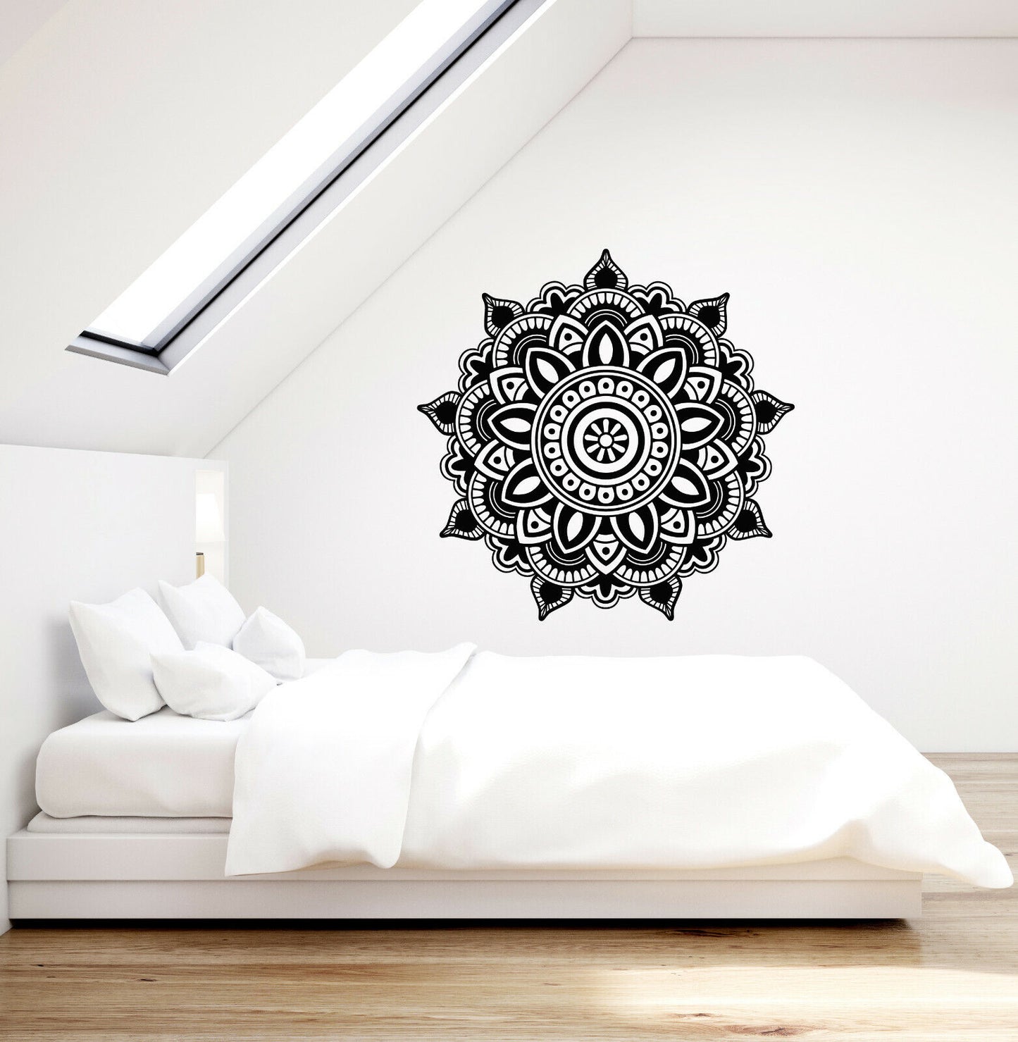 Wandtattoo Mandala Hinduismus Yoga Meditationsraum Lotus Vinyl Aufkleber (4178ig)