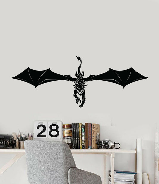 Vinyl Wall Decal Fantasy Beast Fairy Tale Dragon Video Game Stickers (4204ig)