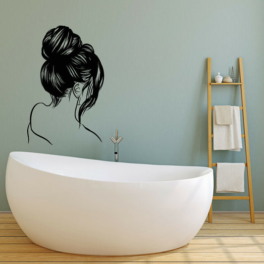 Vinyl Wall Decal Back Naked Nude Girls Teen Room Hipster Bathroom Sticker 4230ig