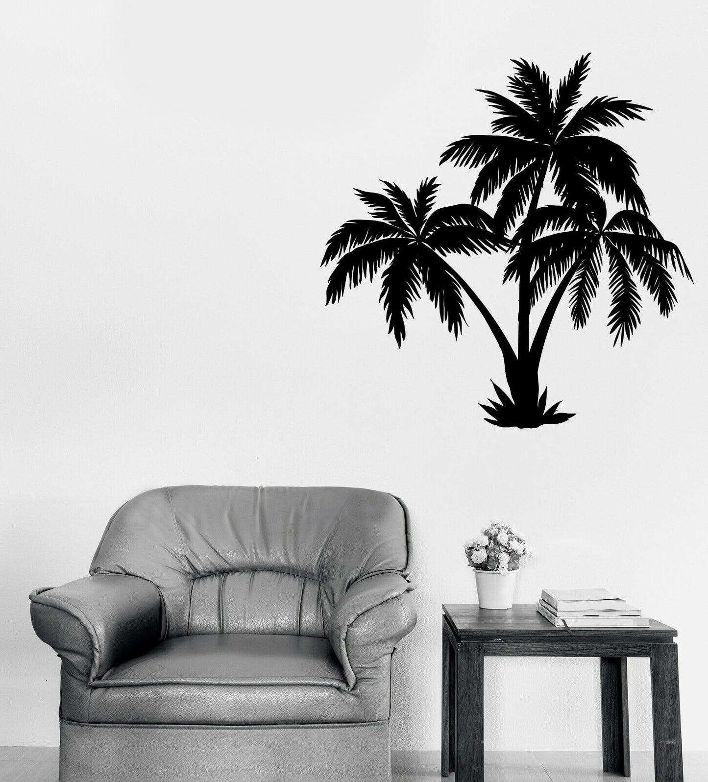 Wall Vinyl Decal Sticker Beach Tree Palm Tropics Continent Art (n1259)