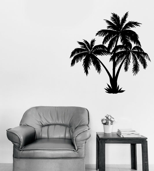 Wall Vinyl Decal Sticker Beach Tree Palm Tropics Continent Art (n1259)