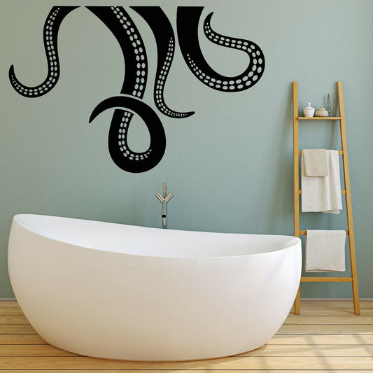 Vinyl Wall Decal Octopus Tentacles Sea Ocean Animal Nautical Stickers (4258ig)