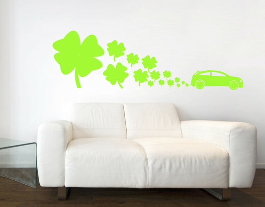 Vinyl Decal Wall Sticker Irish Car Air Movenment of Green Decor (n1352)