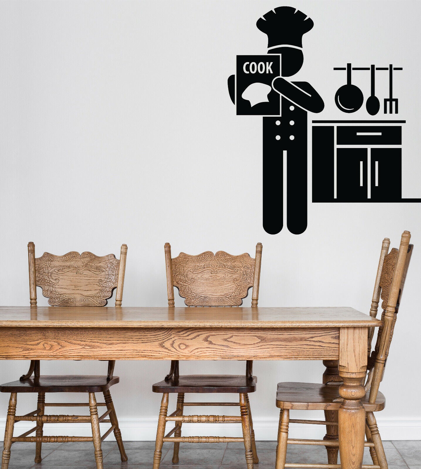 Wall Sticker Vinyl Decal Jobs Occupations Careers Food Culinary Chef (n1378)