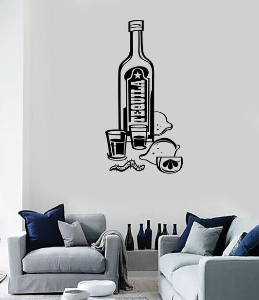 Vinyl Wall Decal Sticker Drink Tequila National Strong Alcohol Agave (n1439)