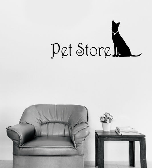 Wall Vinyl Decal Stickers Pet Store Logo Home Animals Design (n1605)