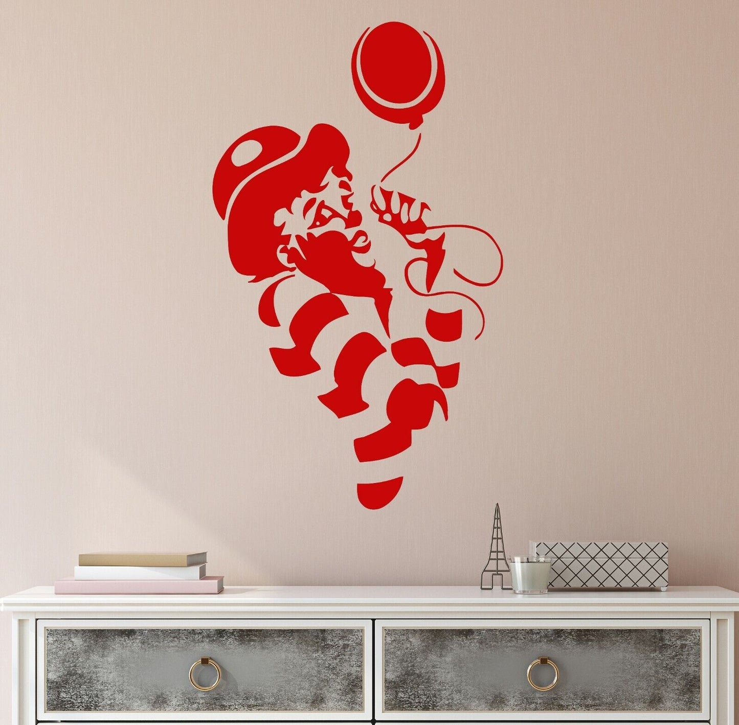 Wandtattoo Clown Ballon Zirkus Kinderzimmer Vinyl für Kinder Aufkleber Wandbild (ig1656)