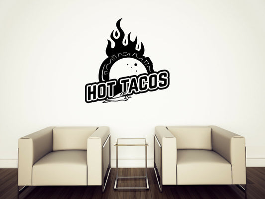 Vinyl Wall Decal Mexican Hot Chili Tacos Fast Food Delicious Food (n1636)