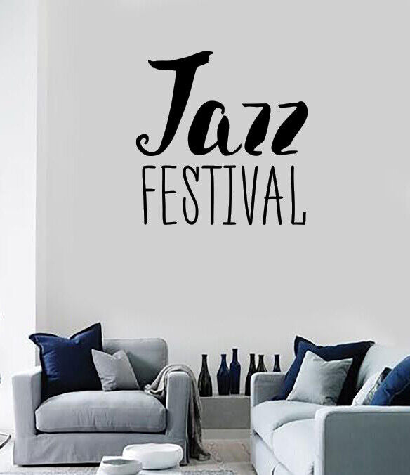 Vinyl Wall Decal Stickers Musical Words Jazz Blues Music Festival (n1677)