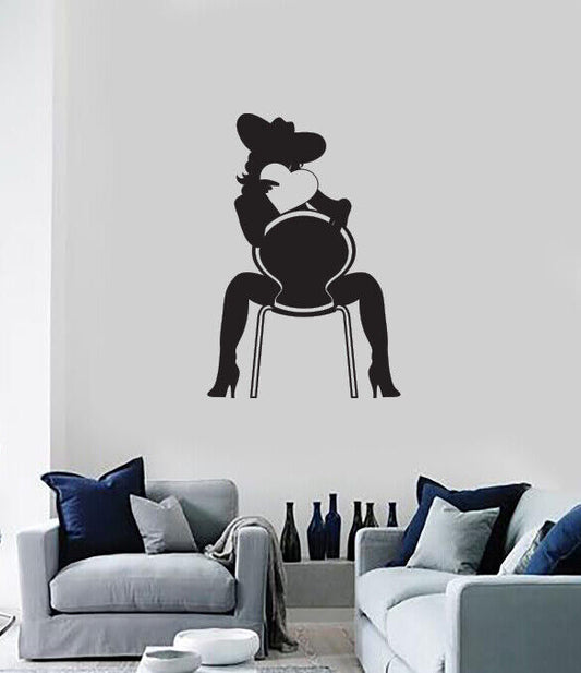 Vinyl Wall Decal Sticker Hot Sexy Girl Pole Dancer Striptease Show (n1884)