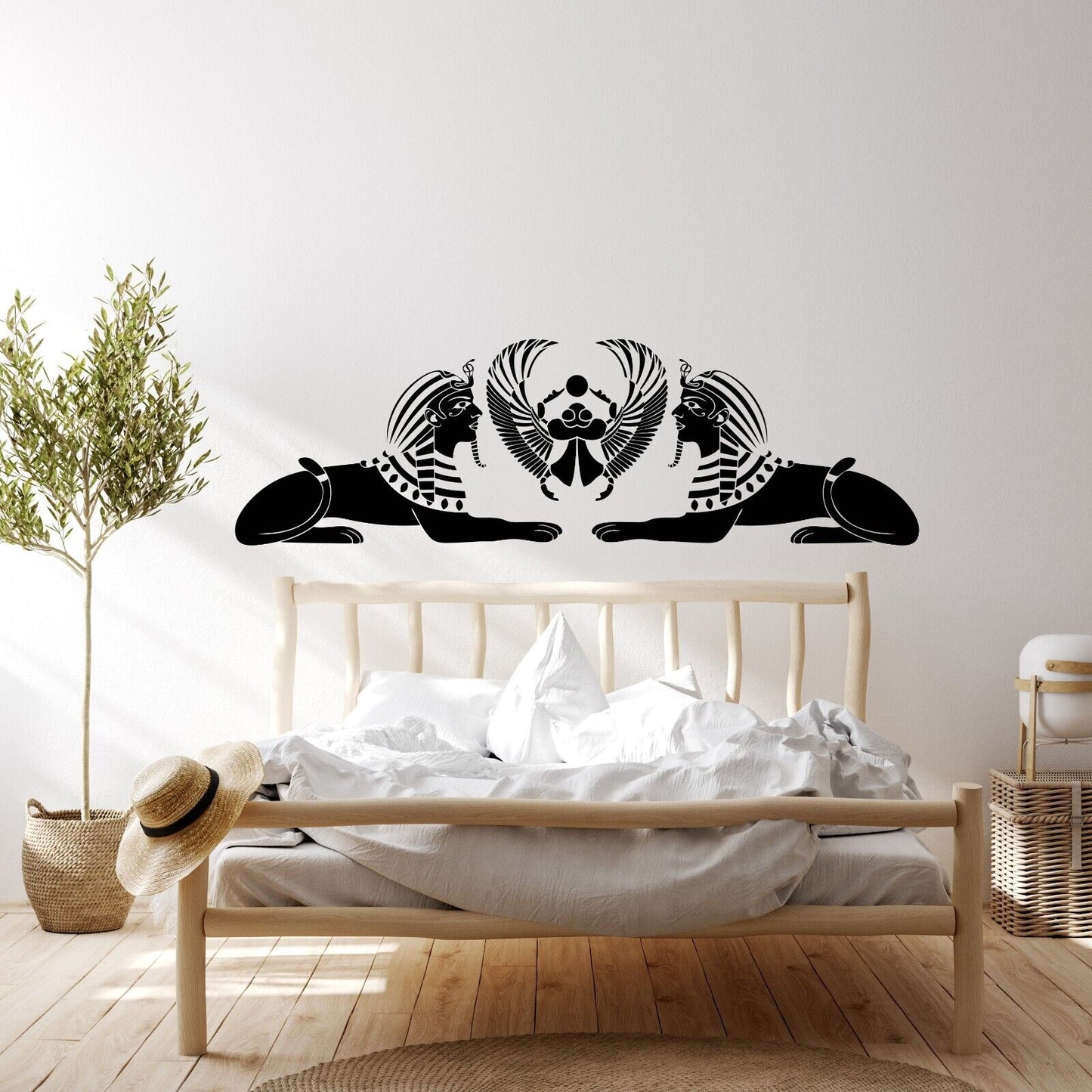 Vinyl Wall Decal Ancient Egypt Ornament Sphinx Hieroglyphs Scarab Sticker 4358ig