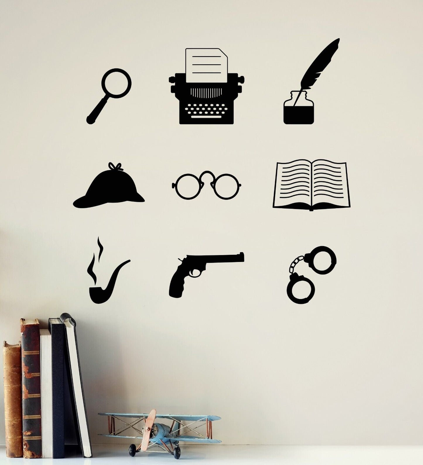 Vinyl Wall Decal Private Detective Agency Sleuth Adventures Stickers (4370ig)