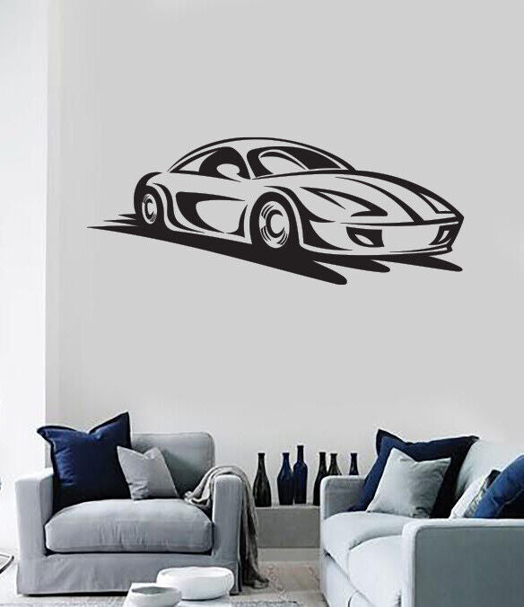 Autocollant mural en vinyle pour voiture de sport, véhicule de luxe, décor de Garage (n1904)