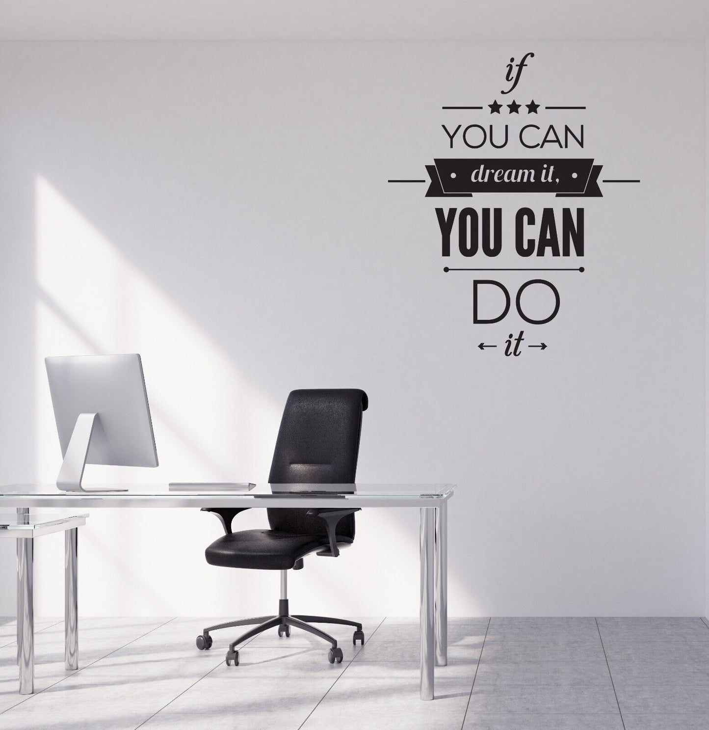 Vinyl Wall Decal You can do it Quote Motivation Poster Sticker (n1913)