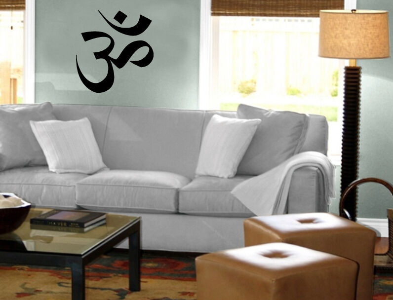 Yoga Symbol Om Sound Mystisch Spirituell Sanskrit Wand Wandbild Vinyl Kunst Aufkleber M535