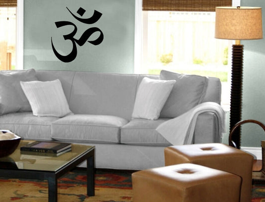 Yoga Symbol Om Sound Mystic Spiritual Sanskrit Wall Mural Vinyl Art Sticker M535