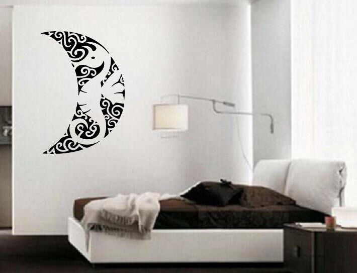 Seepferdchen Mond Ozean Meer Meerestiere Kunst Dekor Wand Wandbild Vinyl Aufkleber M447