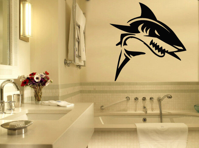 Shark Dangerous Predator Aggressive Decor Wall MURAL Vinyl Art Sticker z783