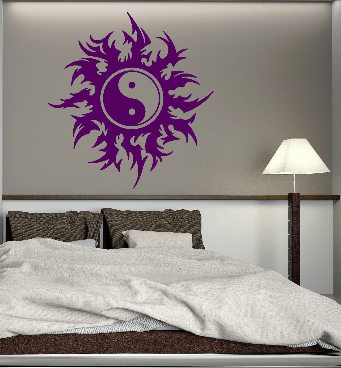 Wall Stickers Taoism Tao Yin Yang Taijitu Chinese Art Room Vinyl Decal (ig1697)