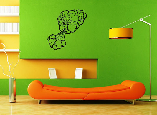 Wall Stickers Vinyl Decal Nursery For Kids Cartoon Cloud Wind ig1690