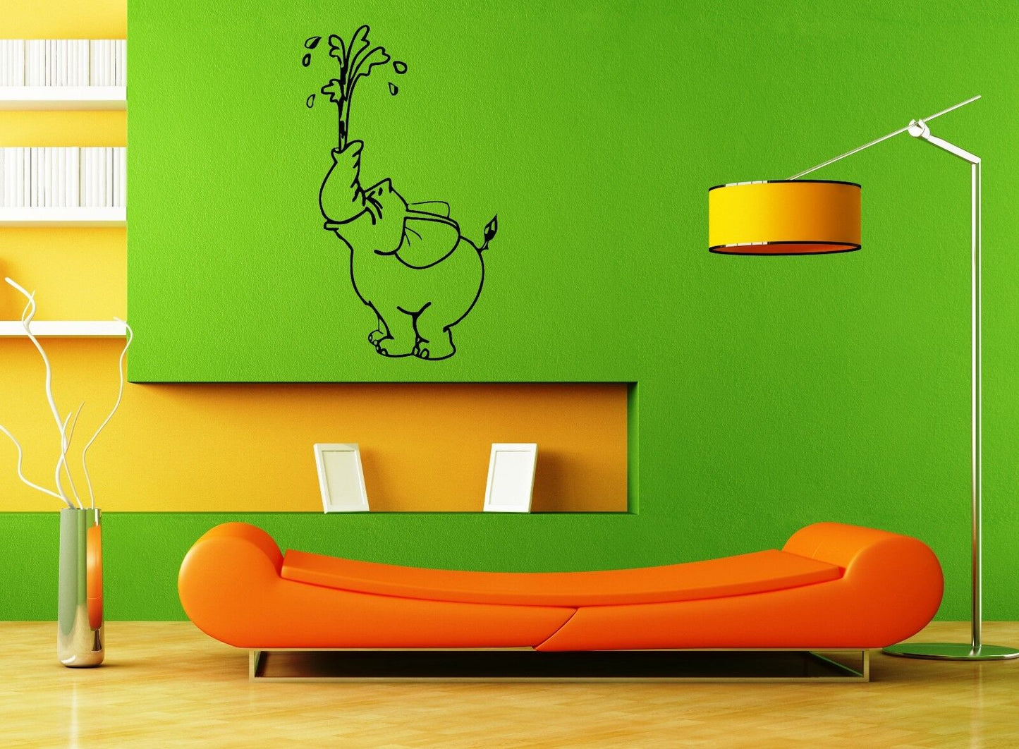 Wall Stickers Vinyl Decal Circus Elephant Animal Nursery Funny Children ig1668