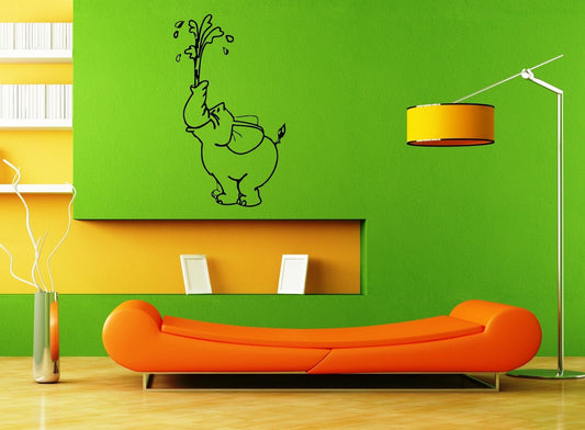 Wall Stickers Vinyl Decal Circus Elephant Animal Nursery Funny Children ig1668