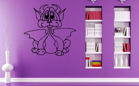 Wall Stickers Vinyl Decal Nursery Funny Dragon Fantasy For Kids ig1642