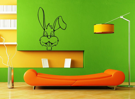 Wall Stickers Vinyl Decal Rabbit Cartoon Animals For Children ig1640