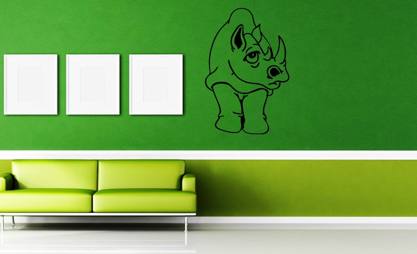 Wall Stickers Vinyl Decal Animal Rhino Africa For Kids ig1638