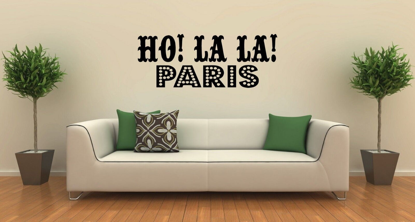 Wall Stickers Vinyl Decal Paris France Tourist Europe ig1636