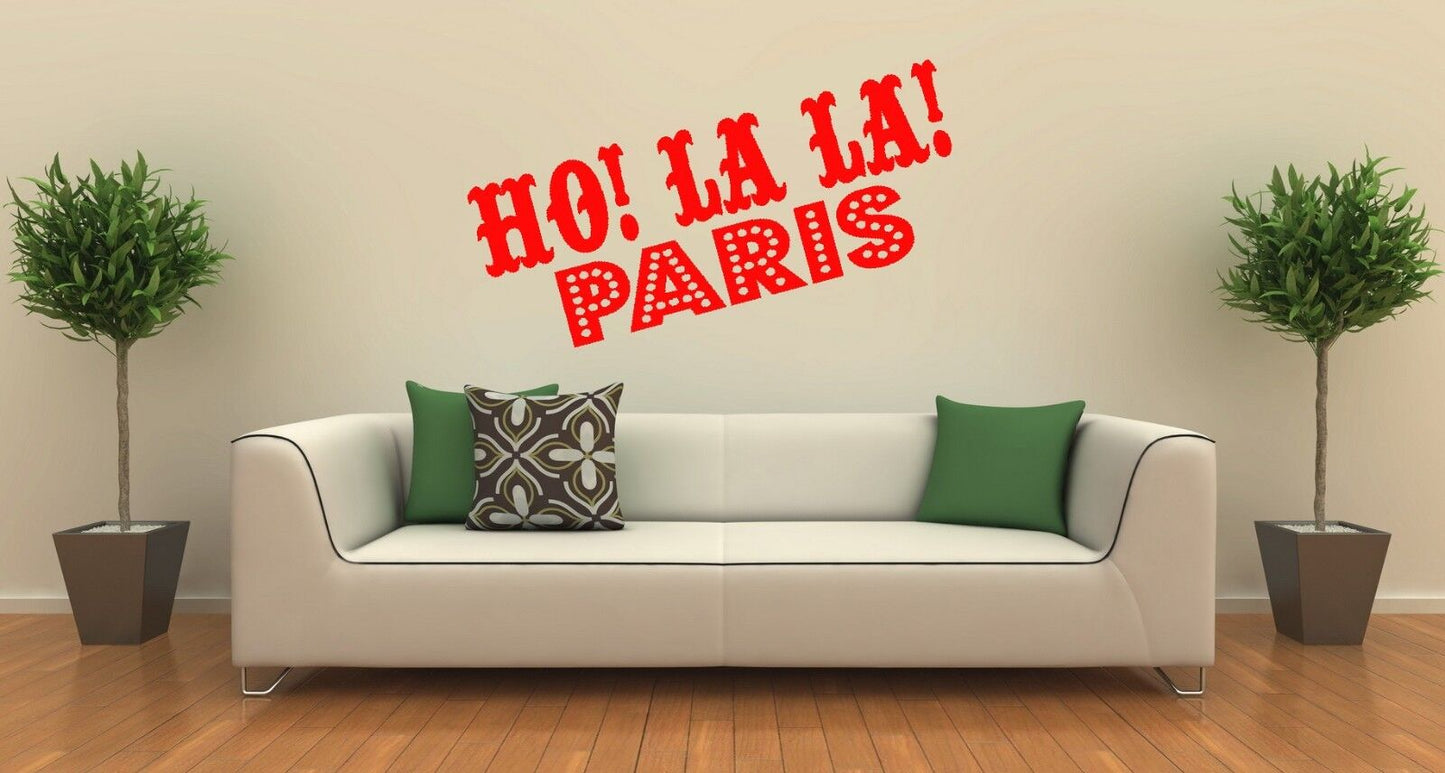 Wall Stickers Vinyl Decal Paris France Tourist Europe ig1636