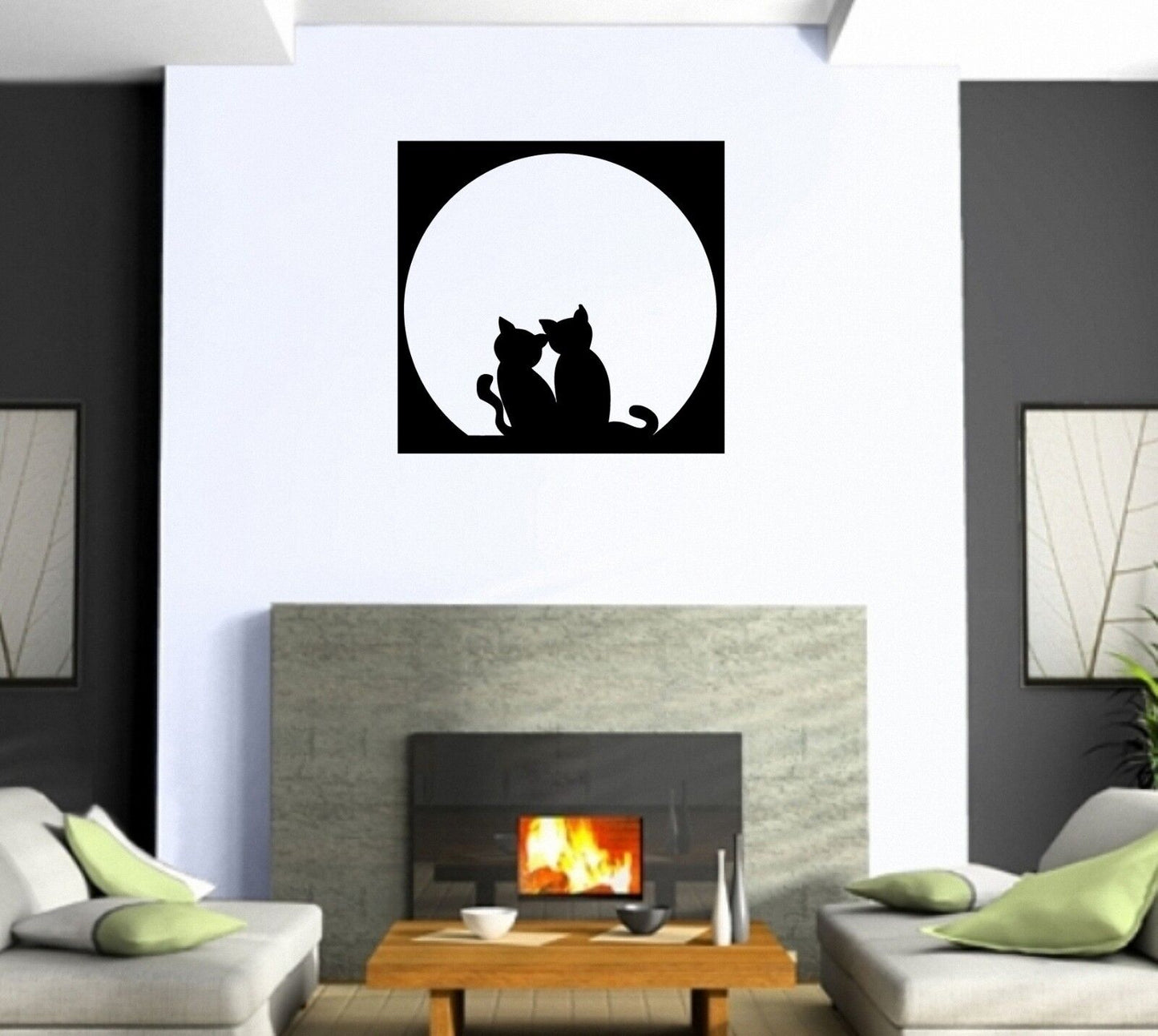 Wall Stickers Vinyl Decal Cat Animal Window Pet For Living Room ig1625