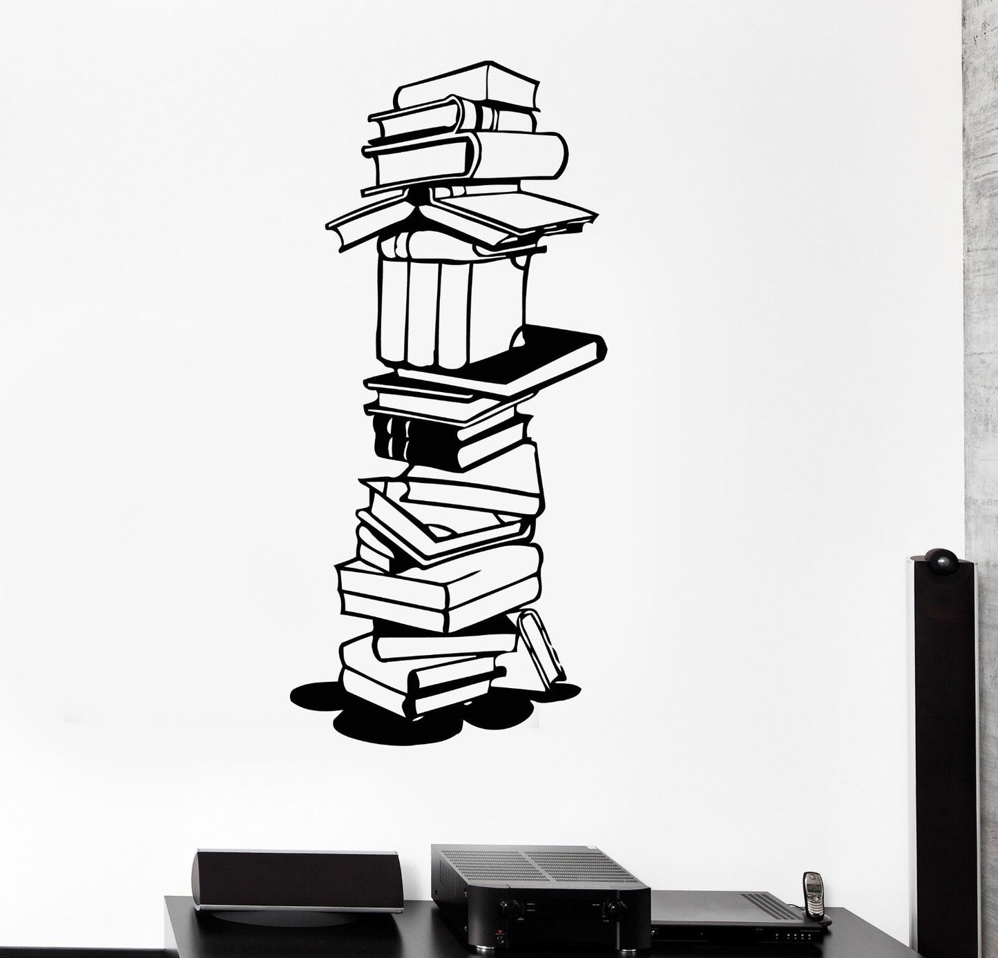 Wall Stickers Vinyl Decal Books Library Bookworm School Science Student (ig1592)