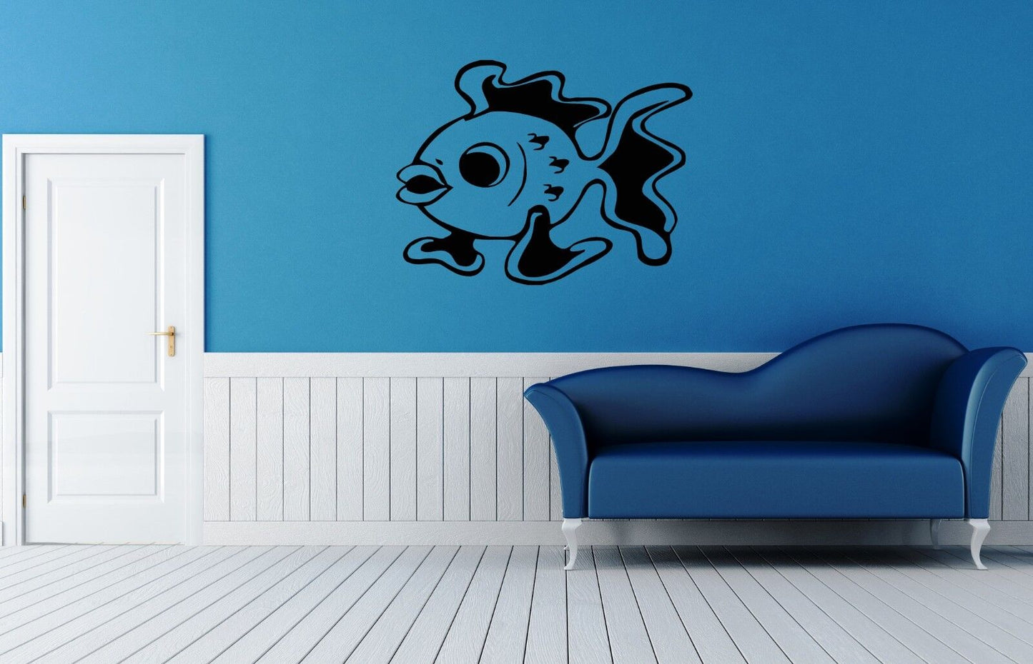 Wall Stickers Vinyl Decal Ocean Marine Fish For Bathroom ig1579