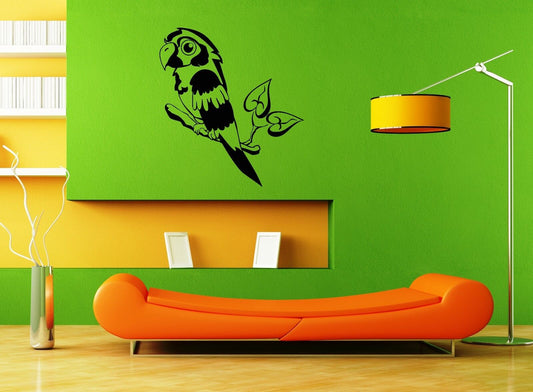 Wall Stickers Vinyl Decal Parrot Bird Animal Nature ig1572