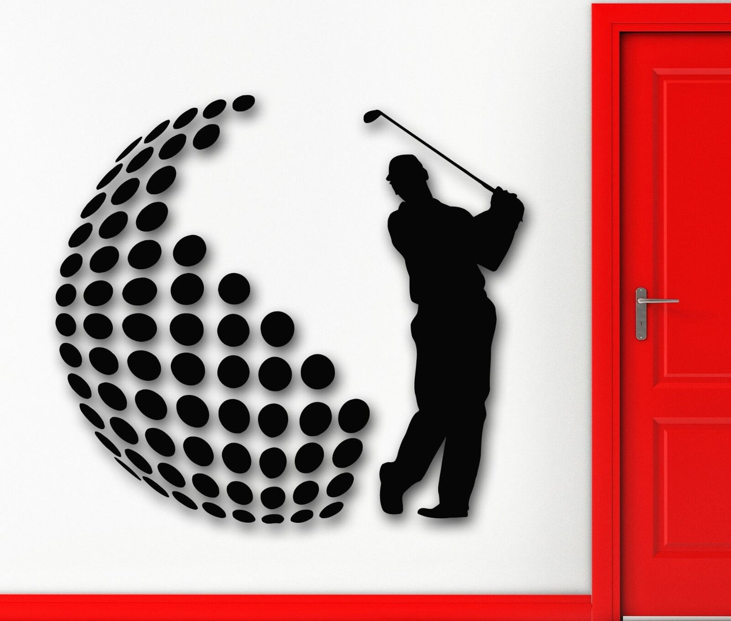 Wall Stickers Vinyl Decal Golf English Sports For Living Room Decor (ig1556)