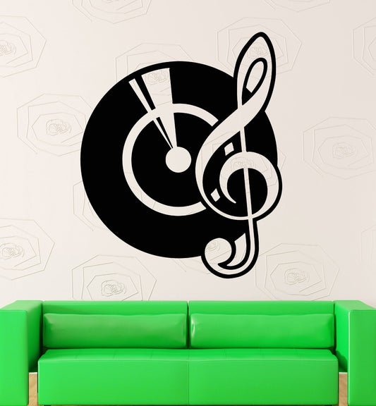 Wall Stickers Vinyl Decal Vinyl Records Music Notes DJ Cool Room Decor (ig1538)