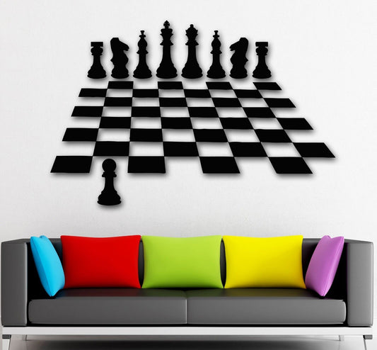 Wall Stickers Vinyl Decal Chess Intelligent Game Great Home Decor (ig1536)