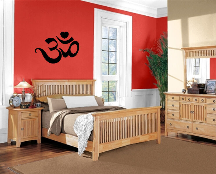 Yoga Symbol Om Spiritual Sanskrit Sound Wall Decor Mural Vinyl Art Sticker M545