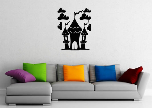 Wall Stickers Vinyl Decal Fairy Tale Castle For Kids Nursery ig1529