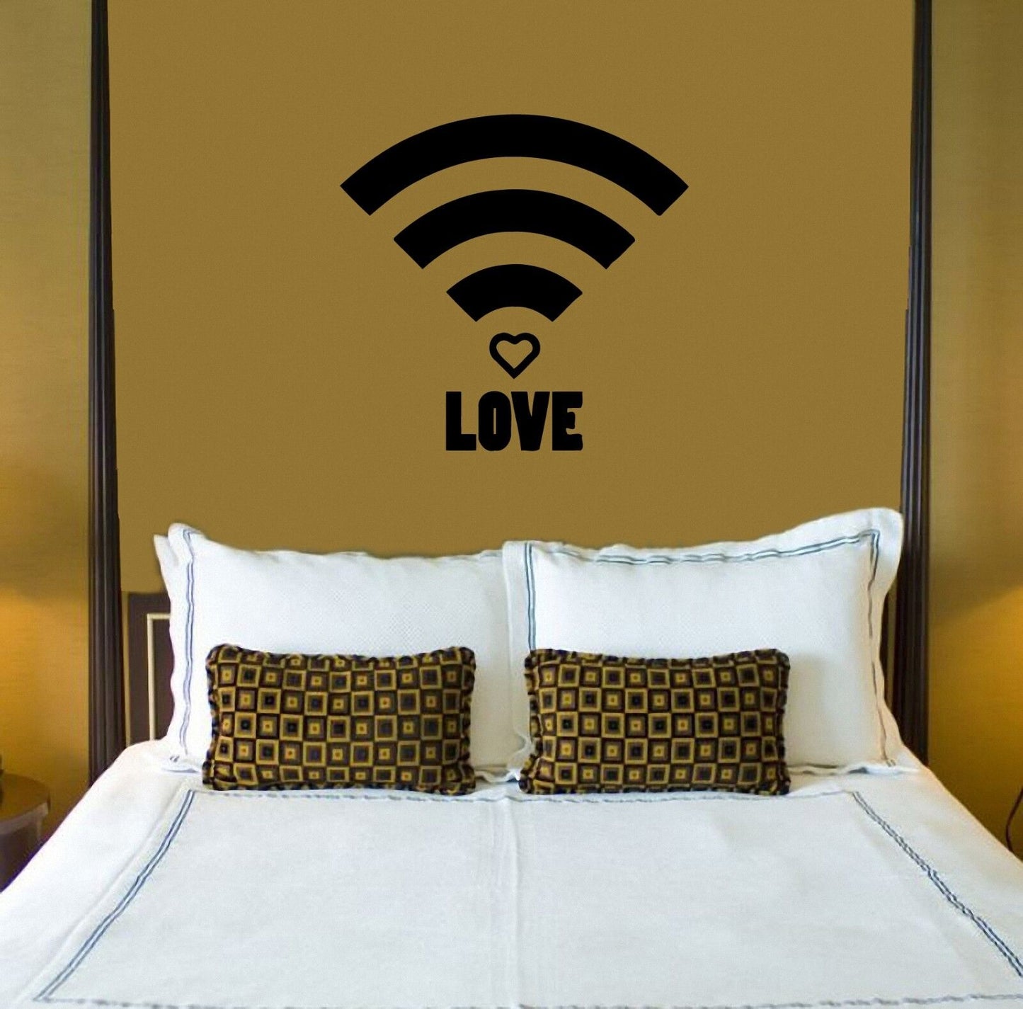 Wandaufkleber, Vinyl, Aufkleber, Schild „Love Life“ für Schlafzimmer, ig1511