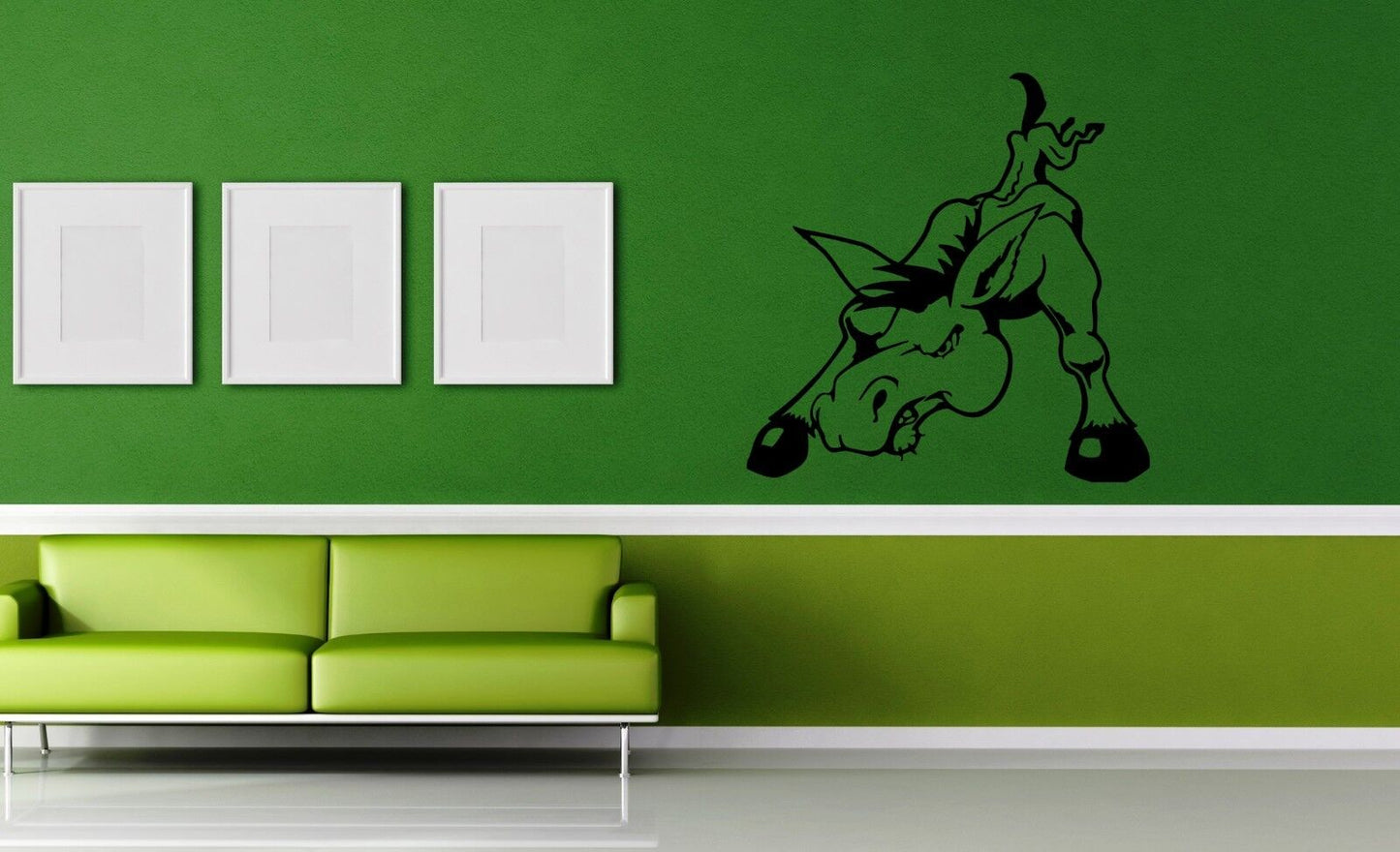 Wall Vinyl Decal Donkey Funny Cartoon Nursery Room Decor ig1508