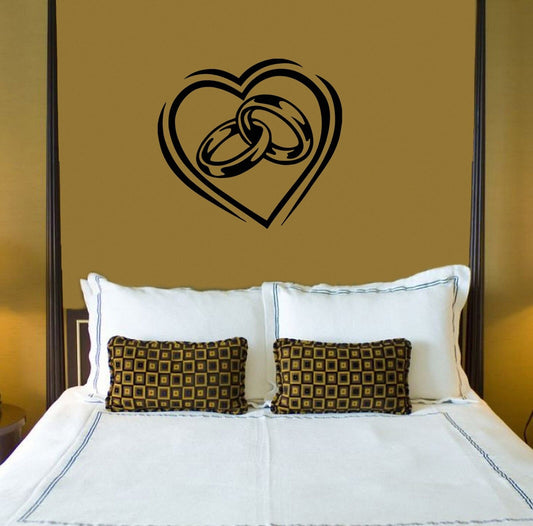 Wall Vinyl Decal Marriage Love Romantic Wedding  ig1507