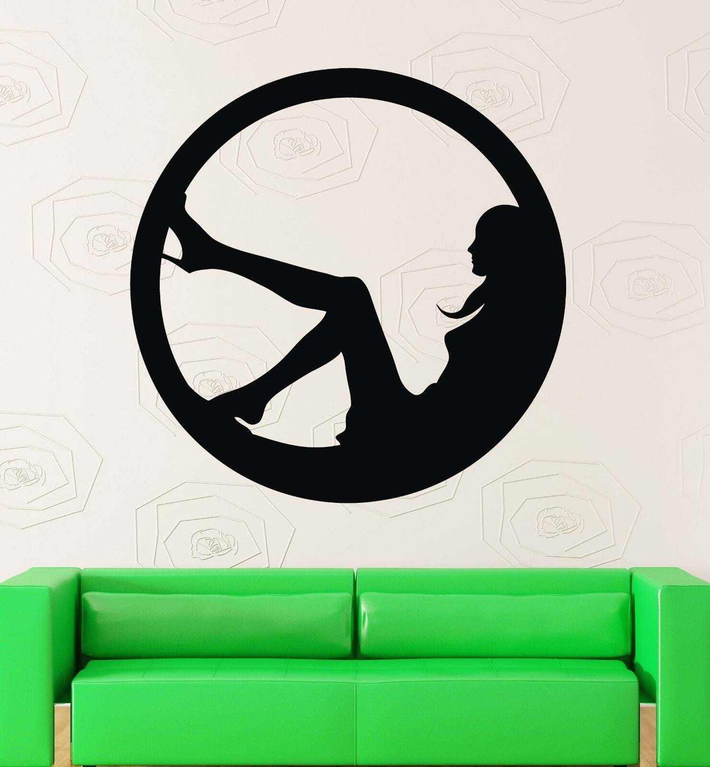 Wandtattoo Vinyl Aufkleber Silhouette Spion Hot Sexy Girl Frau Schild Modern Decor (ig1505)