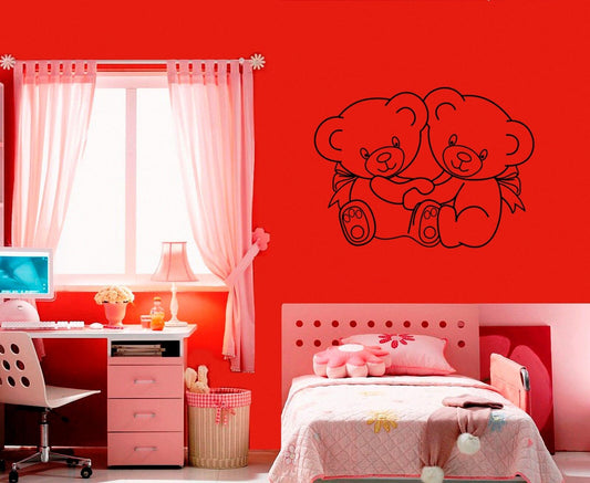 Wall Stickers Vinyl Decal Little Bear Nursery For Kids Animal ig1495