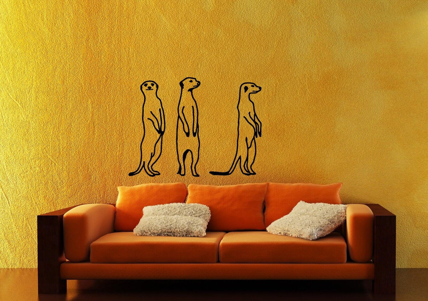 Wall Stickers Vinyl Decal Meerkats Funny Animals Nursery For Kids ig1468