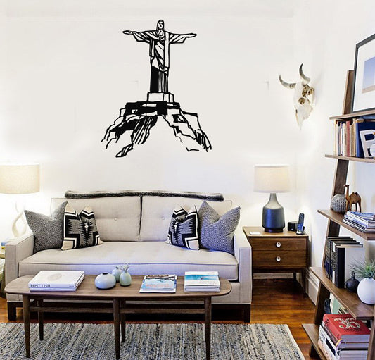 Wall Stickers Vinyl Decal Christ the Redeemer Statue Rio de Janeiro (ig1463)