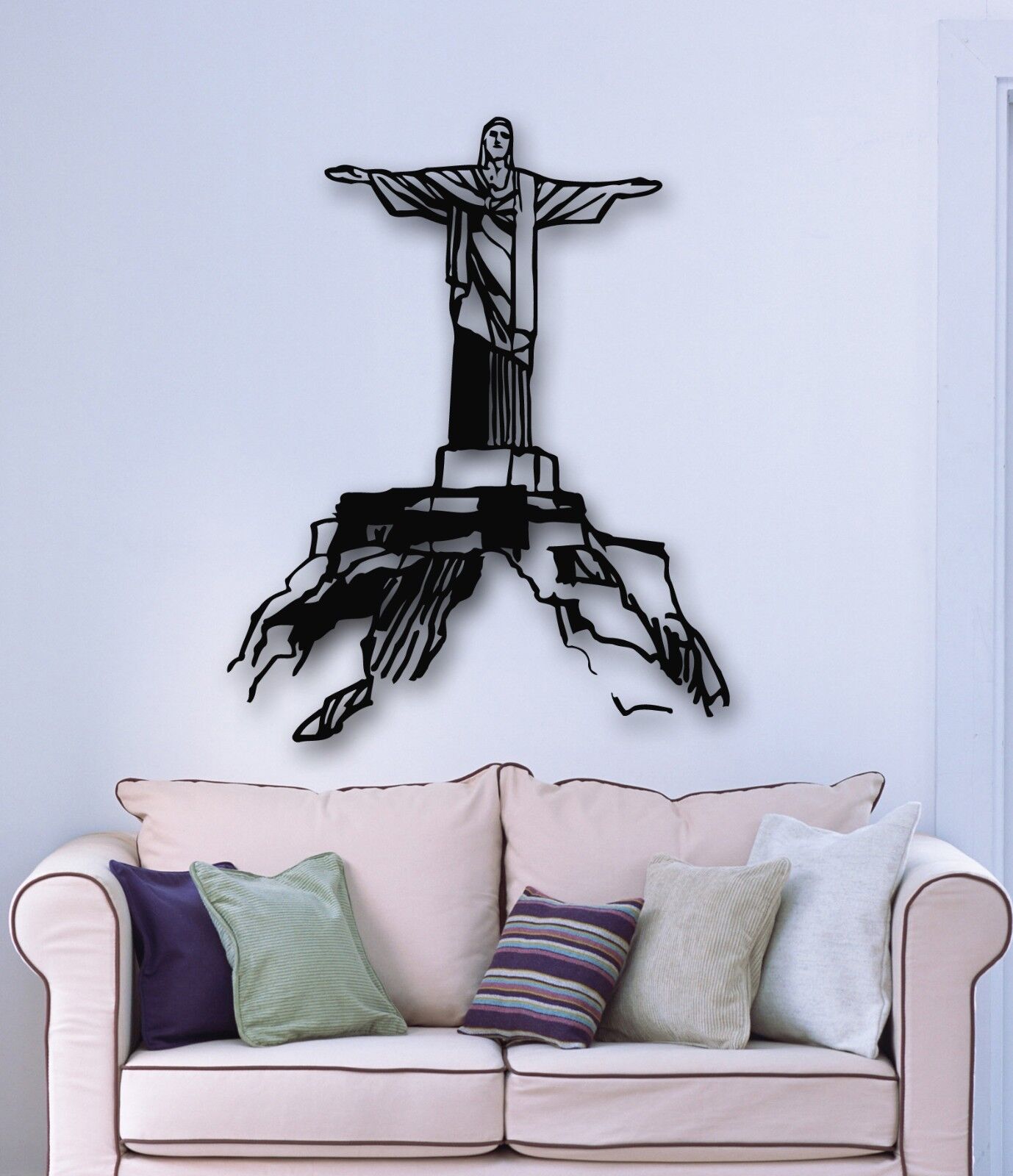 Wall Stickers Vinyl Decal Christ the Redeemer Statue Rio de Janeiro (ig1463)