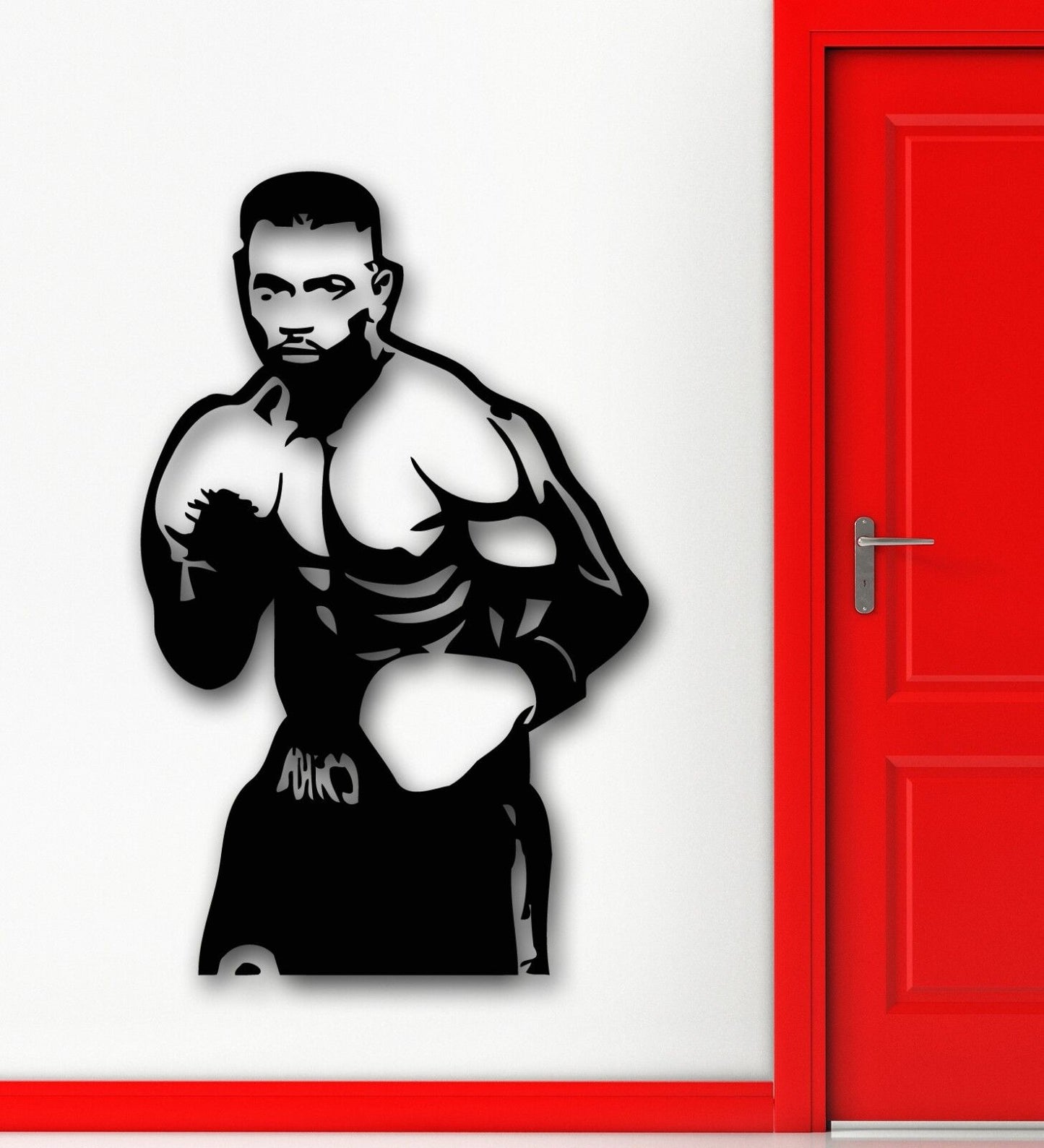 Wall Stickers Vinyl Decal Sports Boxing Martial Arts Athlete Room Decor (ig1582)